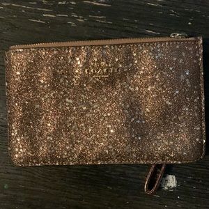 Coach Small Wristlet With Star Glitter Print-Imnua